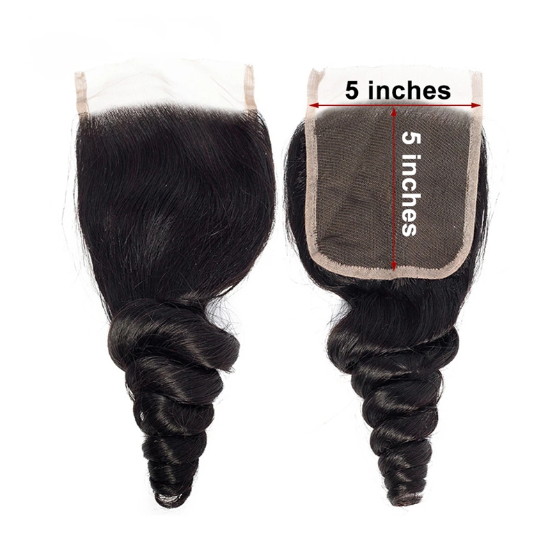 Virgin Hair Loose Wave 4x4 5x5 6x6 7x7 Transparent Lace Closure